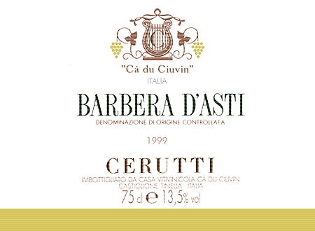 Barbera d'Asti d.o.c.
